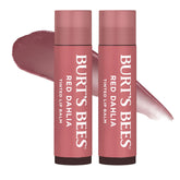 Burt's Bees Lip Tint Balm Red Dahlia tube offers buildable color with lasting moisture.