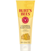 Burt's Bees Nourishing Honey Grapeseed Hand Cream tube providing rich hydration for dry hands.
