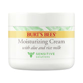 Burt's Bees Sensitive Moisturizing Cream bottle provides calming hydration for sensitive skin.