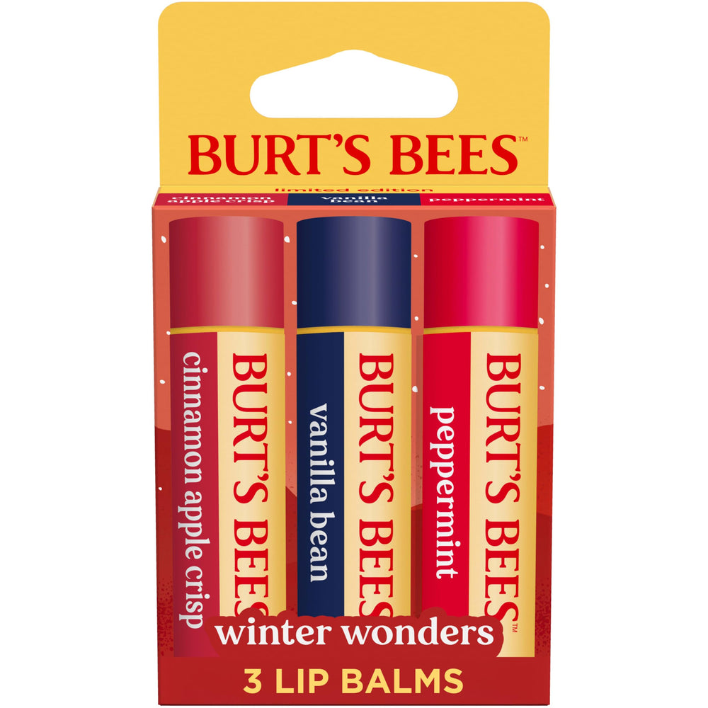 Conjunto Burt's Bees Winter Wonders: tres bálsamos para regalo festivo