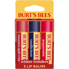 Conjunto Burt's Bees Winter Wonders: tres bálsamos para regalo festivo