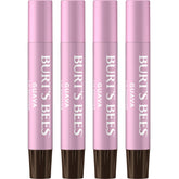 Burt's Bees Lip Shimmer Guava pack front shows four-pack setup for easy daily use.