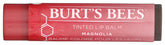 Burt's Bees Tinted Lip Balm Magnolia tube shows natural shade for daily lips
