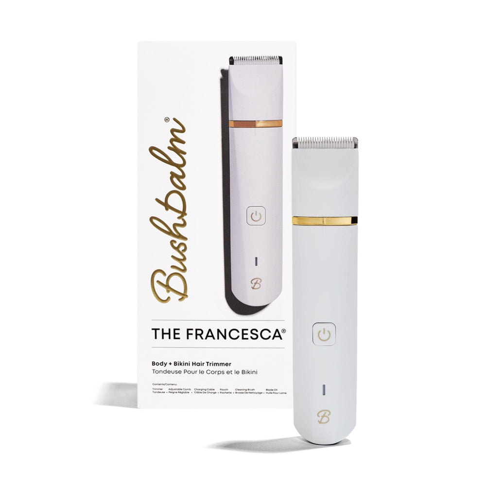 Bushbalm Francesca Trimmer in packaging for convenient grooming setup