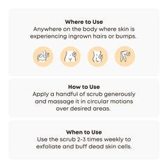 Shower scene showing scrub being rinsed away after exfoliation