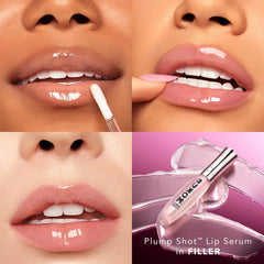 Buxom Plump Shot application glide on lips for smooth finish