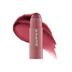 BUXOM Dolly Fever lip balm bottle shows hydrating tint-creating formula.