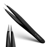 By MILLY pointed tweezers with hammer-forged tip for lasting precision.