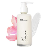 By Rosie Jane Everyday Body Milk bottle pour shows quick-absorbing hydration