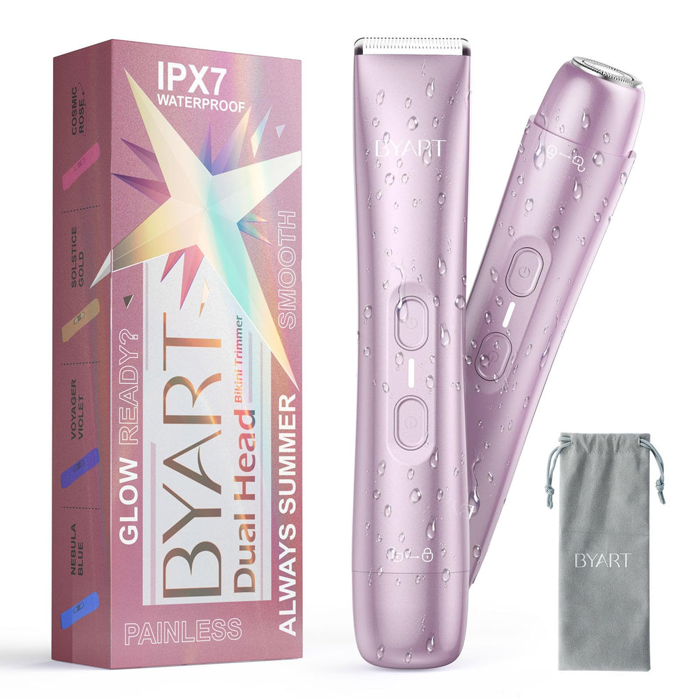 BYART bikini trimmer body-face head for precise grooming on sensitive skin.