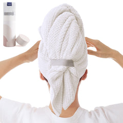 BYCOO Toalla microfibra para cabello grande, absorbente y suave para secado rápido.