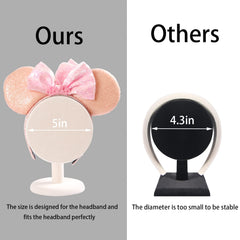 ByKen beige velvet ear display stand keeps earrings secure and visible.