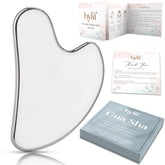ByLif Gua Sha metal tool closeup with cooling effect for puffiness