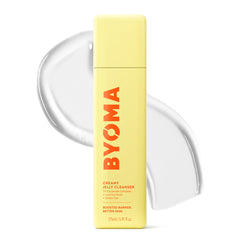BYOMA limpiador gel-cremoso en botella, apto para piel sensible y limpieza suave.
