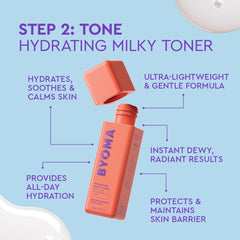 BYOMA gel cream tub; lightweight hydration brightens and nourishes the skin.