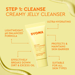 BYOMA hydrating serum dropper; lightweight hydration supports skin barrier function.