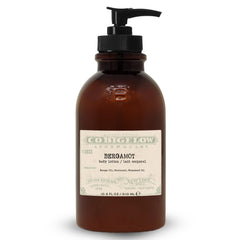 C O Bigelow Bergamot Body Lotion bottle highlights lightweight, fast absorbing moisture.