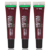 C.O. Bigelow Plum Mentha Lip Tint Trio packaging for on-the-go lip hydration and color.