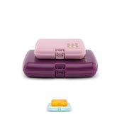 Caboodles Care Pack Lil Bit Set pink violet, front view for stylish travel storage.