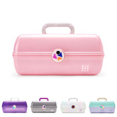 Caboodles Twilight Disco top tray and mirror for quick touch-ups on the go