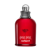 Cacharel Amor Amor bottle close-up showing the grenade design and pink tones for date-night allure.