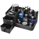 CADRSLES Cologne Organizer front view with seven compartments for fragrance storage