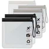 Caija-H quart-size toiletry bag front view, TSA approved for carry-on security.