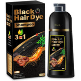 CAJPK Hair Dye Shampoo bottle with herbal formula for gray hair