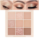 CAKAILA Nude Pink Beige Eyeshadow Palette front view for versatile everyday looks