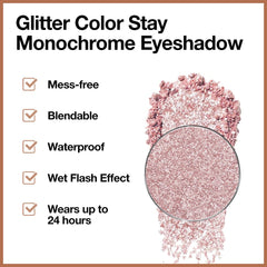 CAKAILA pink rose gold palette close-up with glitter detail for festive looks.