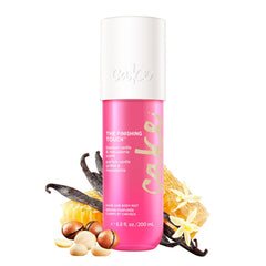 Cake Beauty Finishing Touch mist bottle with toasted vanilla and macadamia scent for hair and skin.