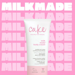 Cake Beauty Shea Butter Body Cream jar closeup showing creamy hydration