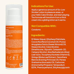 Cake So-Low Stroker Lotion bottle, USA-made, premium skin nourishment.