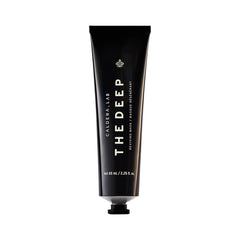 Caldera + Lab The Deep face mask jar closeup shows premium clay detox and hydration.