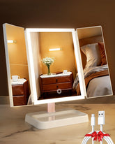 Calepop vanity mirror lights provide bright, even illumination for makeup application.