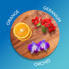 Calgon Morning Glory top notes greet the senses.