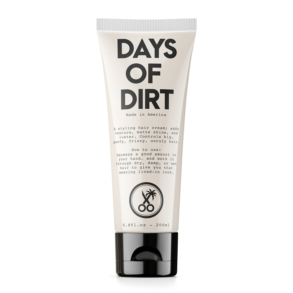 California Born Days of Dirt bottle front view for quick styling