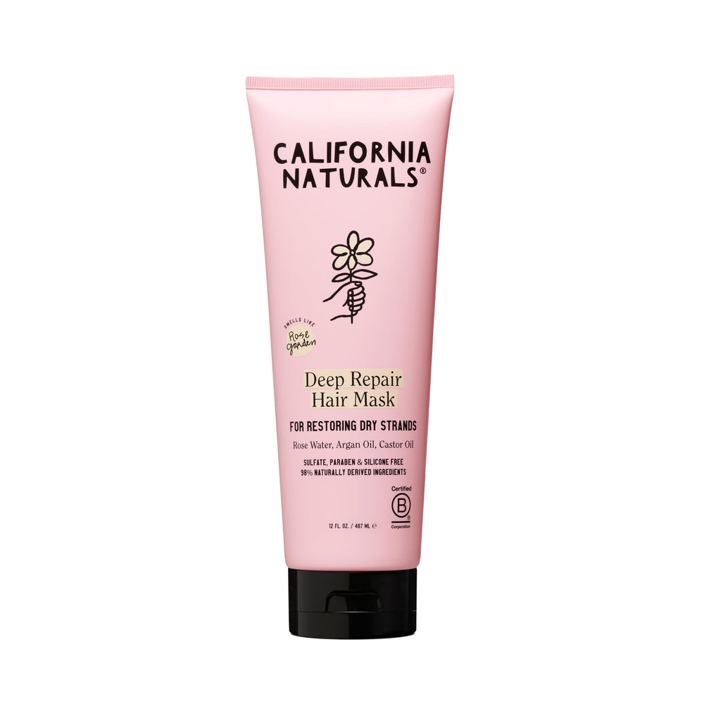 California Naturals Deep Repair mascarilla cabello textura cremosa para hidratación profunda.