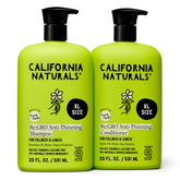California Naturals Re:GRO Shampoo bottle front promotes scalp vitality and fuller-looking hair.