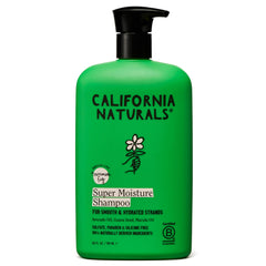 California Naturals Super Moisture Shampoo: botella lista para hidratación diaria del cabello.