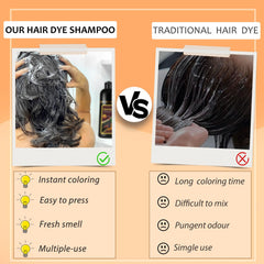 Callmynm champú-tinte olor fresco que perfuma el cabello.