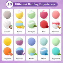 CalmNFiz bombas de baño burbujas coloreadas para experiencia visual antiestrés