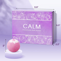 CalmNFiz bombas de baño efecto difuso con colores vivos y aroma suave