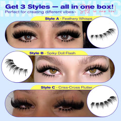 Calphdiar bottom lash extensions soft feather band look natural and comfortable.