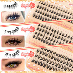 Calphdiar ultra-thin band lashes blend with natural lashes for seamless wear.