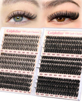 Calphdiar lash clusters pack front view for easy at-home extensions