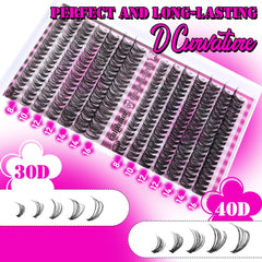 Calphdiar lightweight lash clusters feel comfortable all day.
