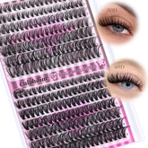 Calphdiar natural lash clusters 30D/40D in 8–16mm for salon-look results.