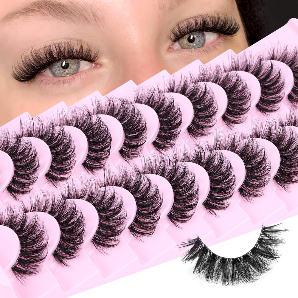 Calphdiar natural lashes 14mm D-curve for fuller, natural-looking eyes.