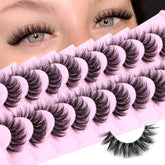 Calphdiar natural lashes 14mm D-curve for fuller, natural-looking eyes.